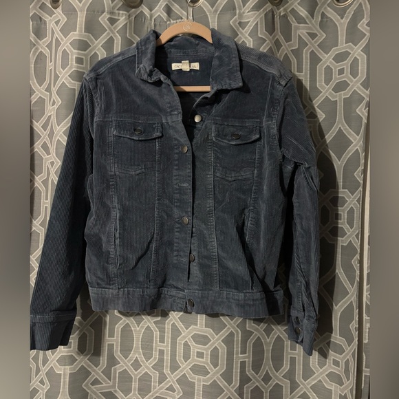 Blue Corduroy Buttoned Jacket - Picture 1 of 4